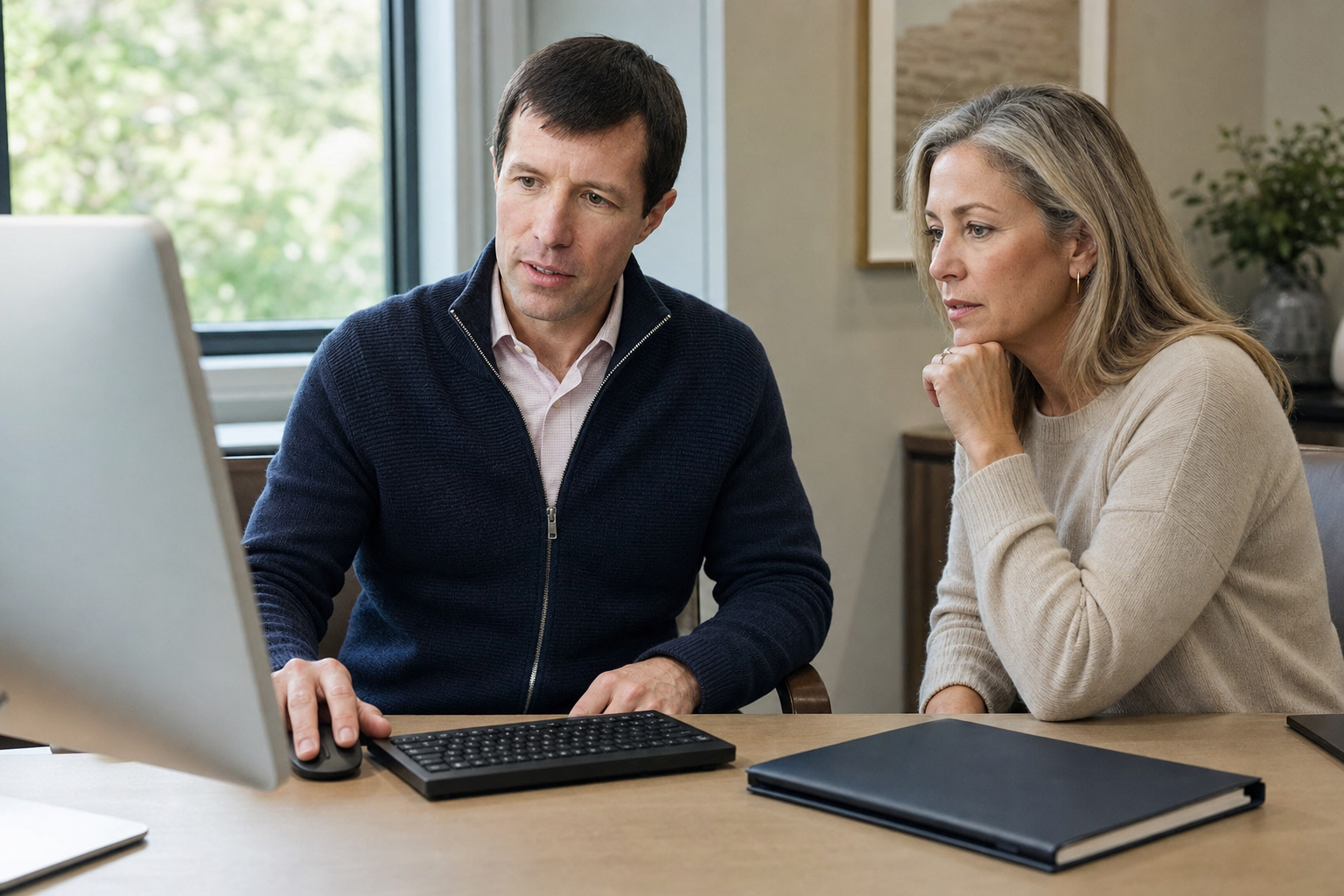Dr. Royal-Priest reviewing health information with a patient